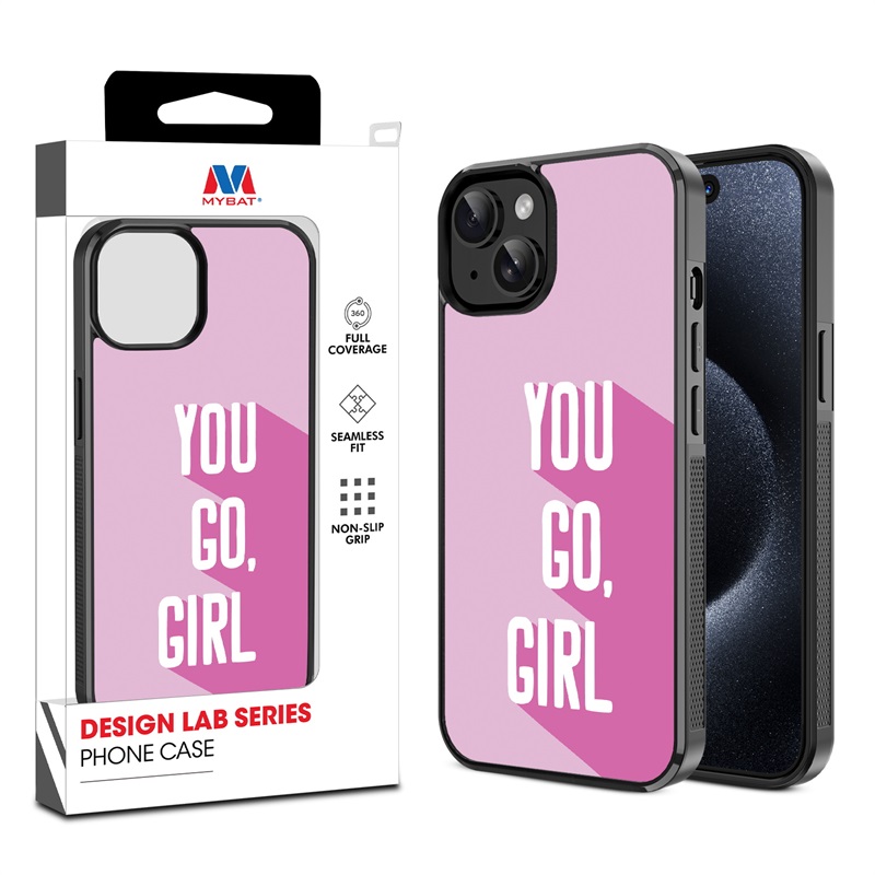 MyBat Design Lab Series Case for Apple iPhone 15 (6.1) - You Go, Girl