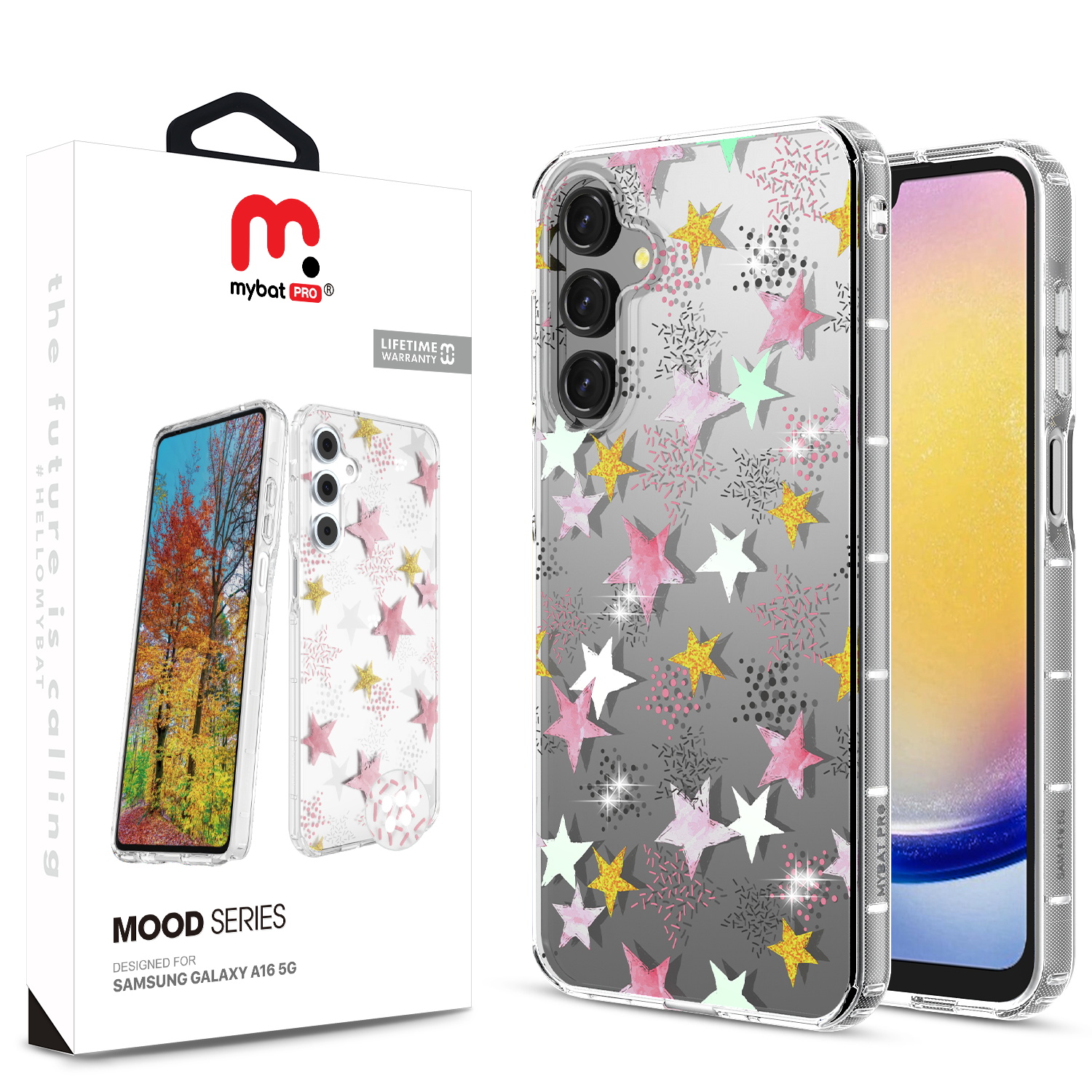 MyBat Pro Mood Series Case (with Diamonds) for Samsung Galaxy A16 5G - Starstruck