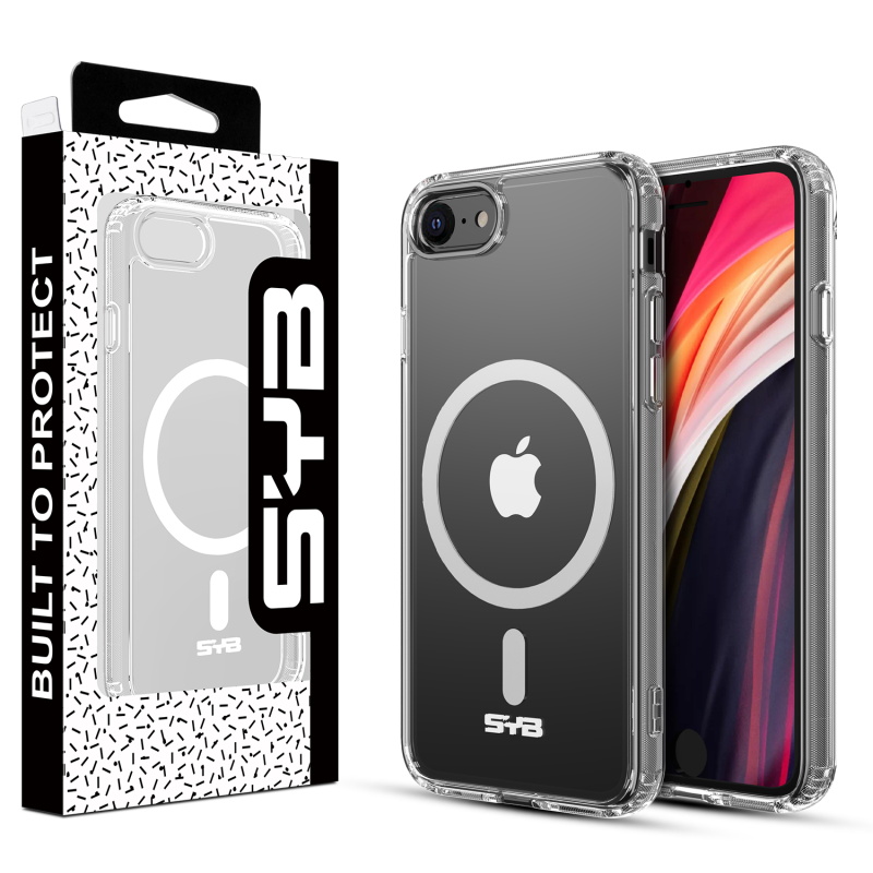 SYB Clear Series  w/ MagSafe Case for Apple iPhone SE (2022) / SE (2020) - Transparent Clear
