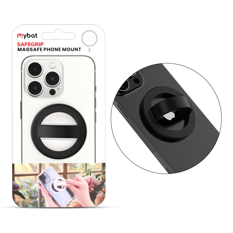MyBat SafeGrip MagSafe Phone Grip - Black