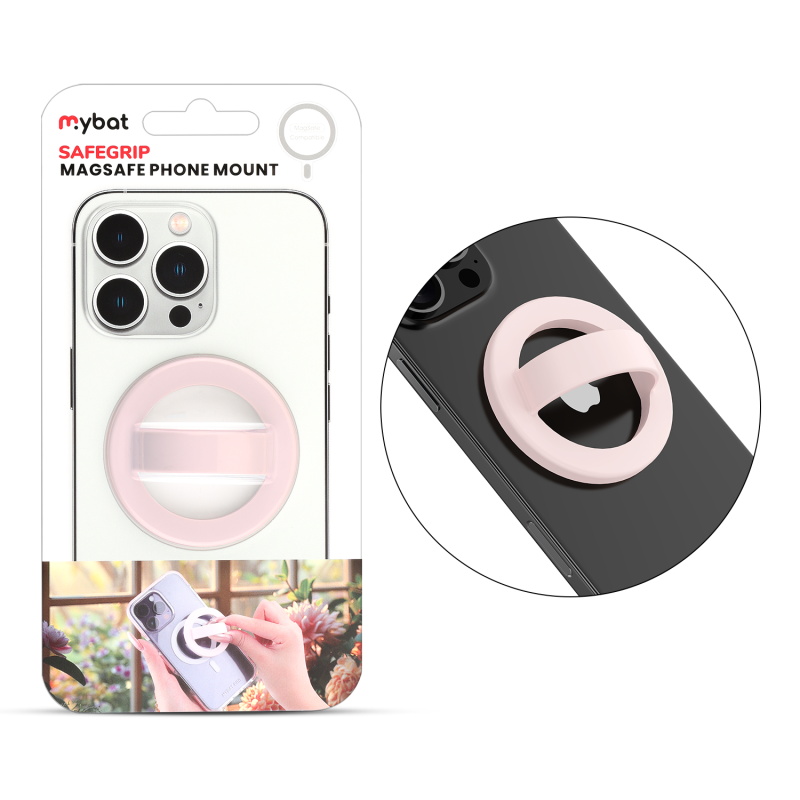 MyBat SafeGrip MagSafe Phone Grip - Pink