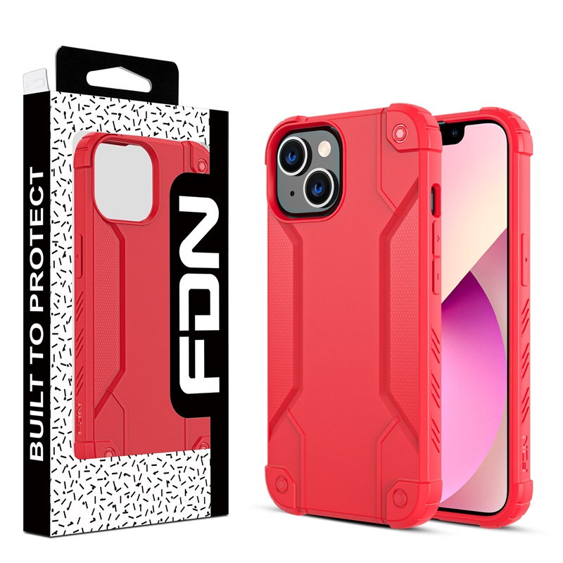 FDN Tactile Series  Case for Apple iPhone 16e / 15 / 14 / 13  - Red 
