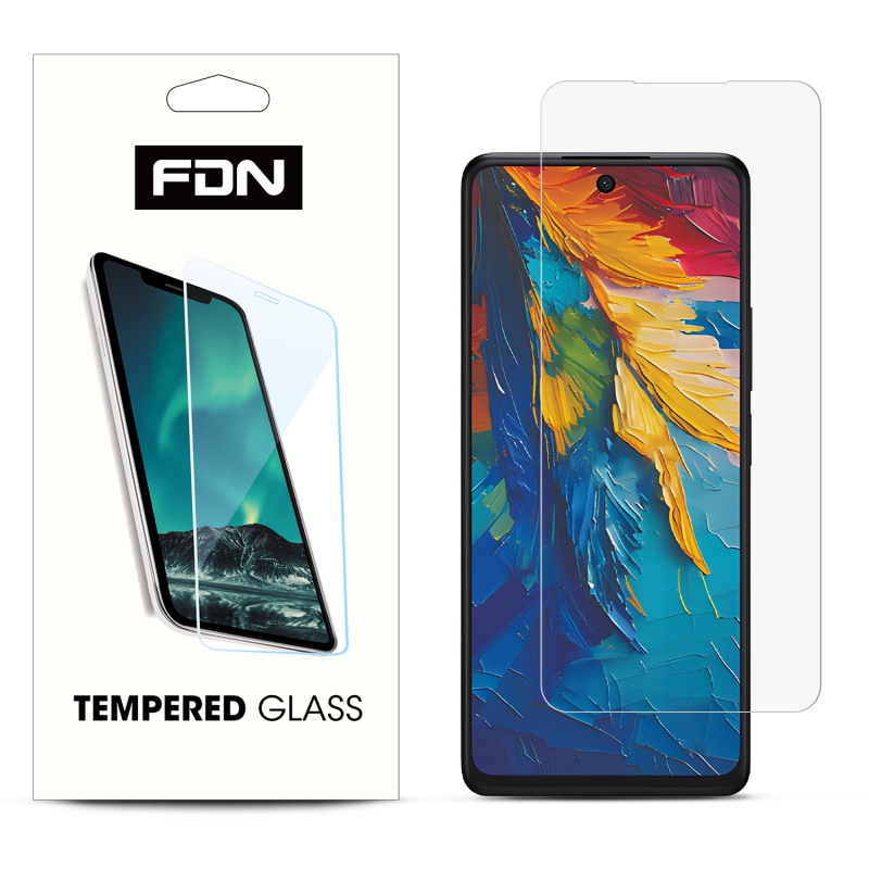 FDN Tempered Glass Screen Protector (2.5D) for TCL 50 XL NXTPAPER 5G / K12 - Clear
