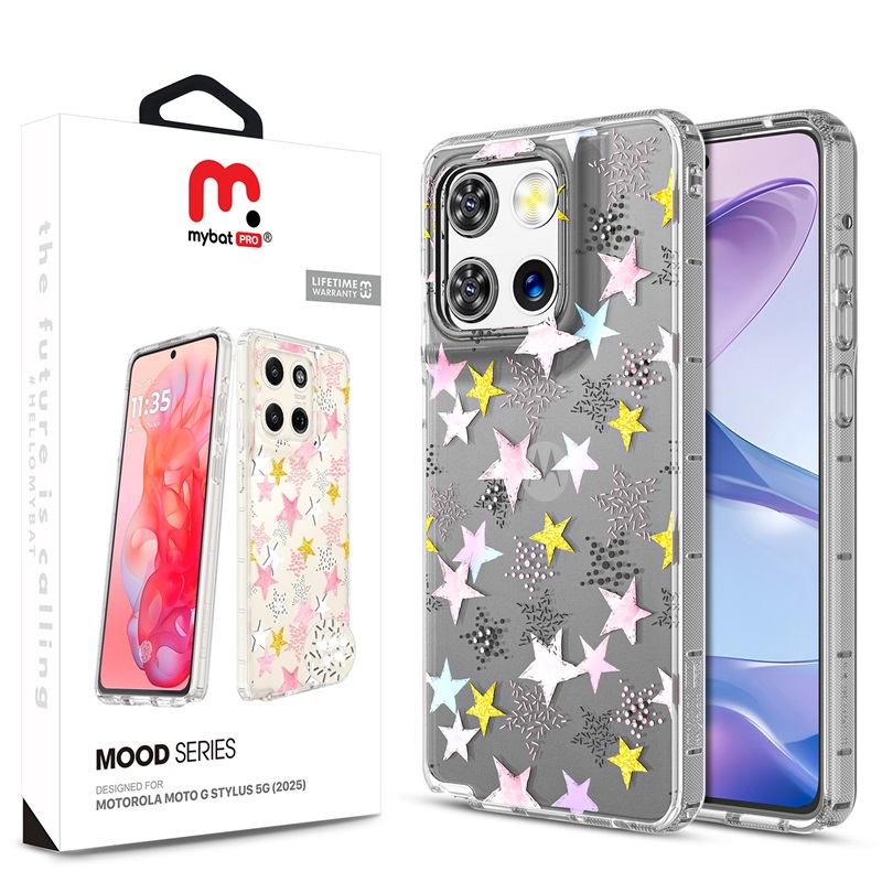 MyBat Pro Mood Series Case (with Diamonds) for Motorola Moto G Stylus 5G (2025) - Starstruck
