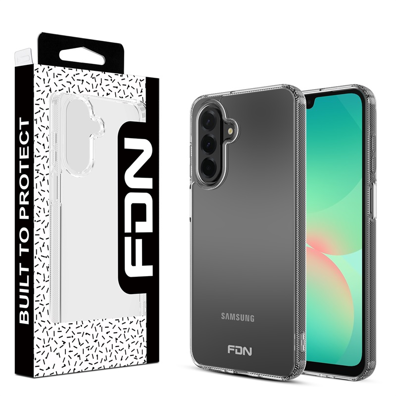 FDN Sturdy Gummy Cover for Samsung Galaxy A26 5G - Highly Transparent Clear / Transparent Clear