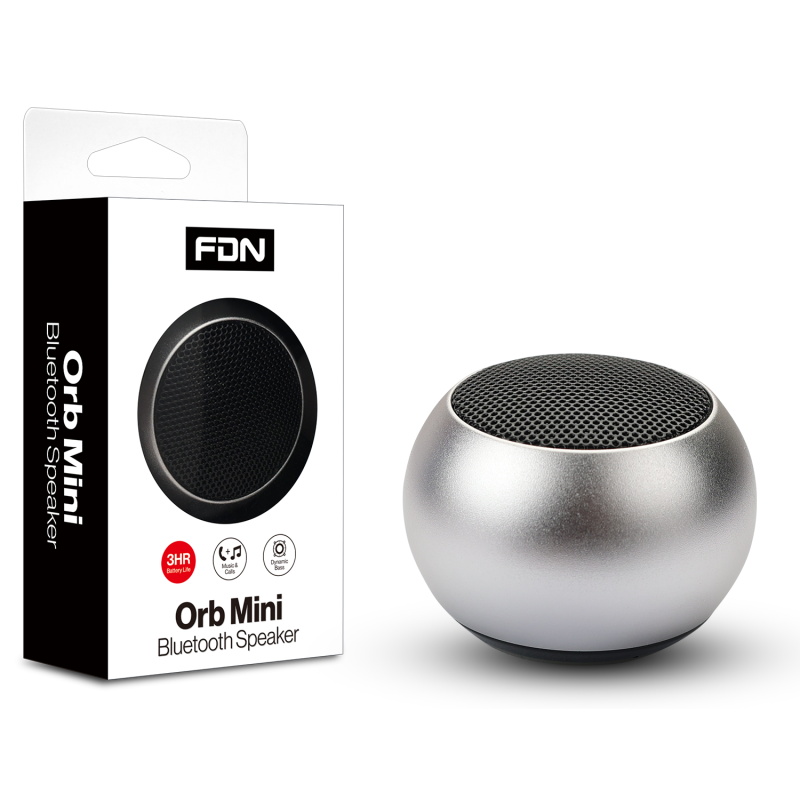 FDN Orb Mini Bluetooth Speaker – Silver