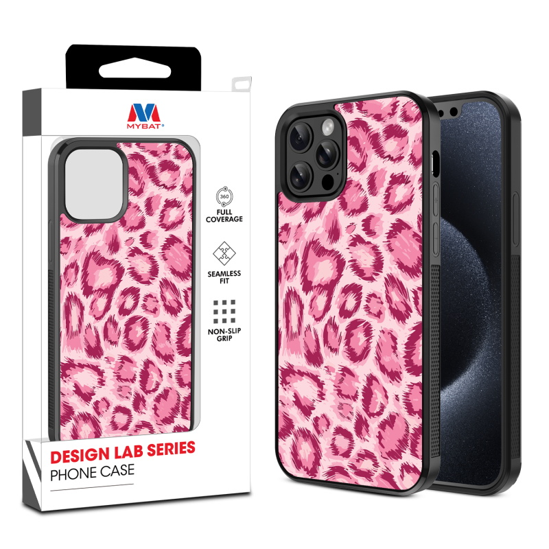 MyBat Design Lab Series Case for Apple iPhone 12 - 12 Pro (6.1) - Pink Leopard Print