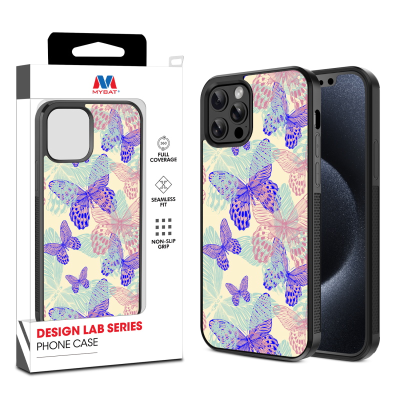 MyBat Design Lab Series Case for Apple iPhone 12 - 12 Pro (6.1) - Butterflies