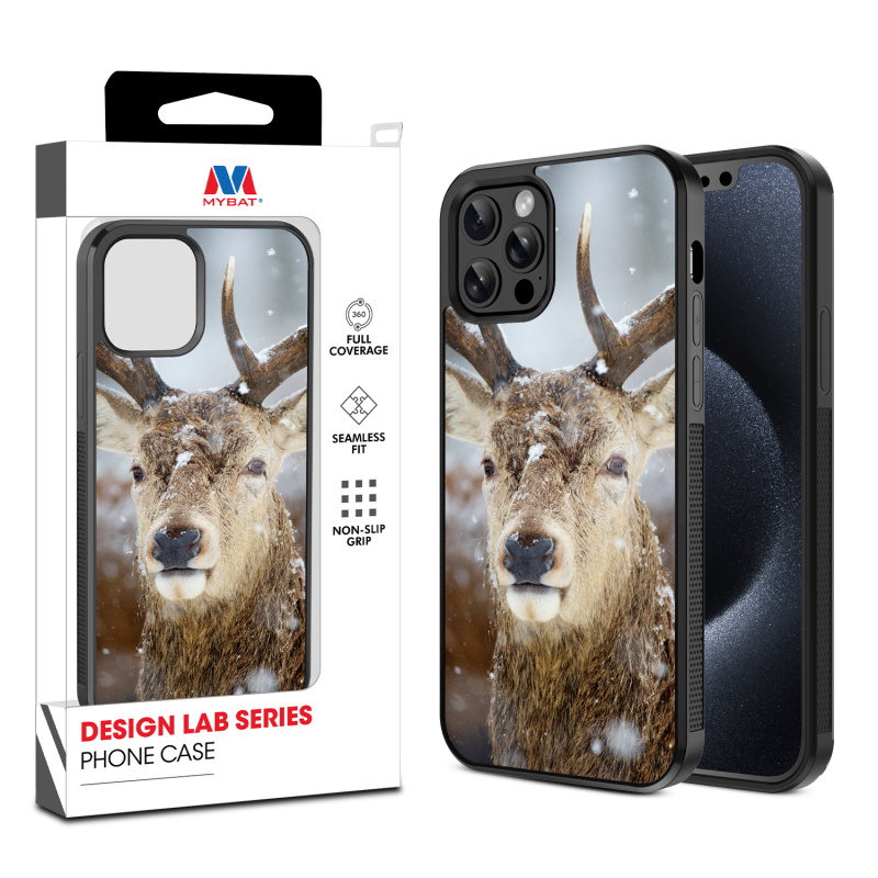 MyBat Design Lab Series Case for Apple iPhone 12 - 12 Pro (6.1) - Deer in Winter