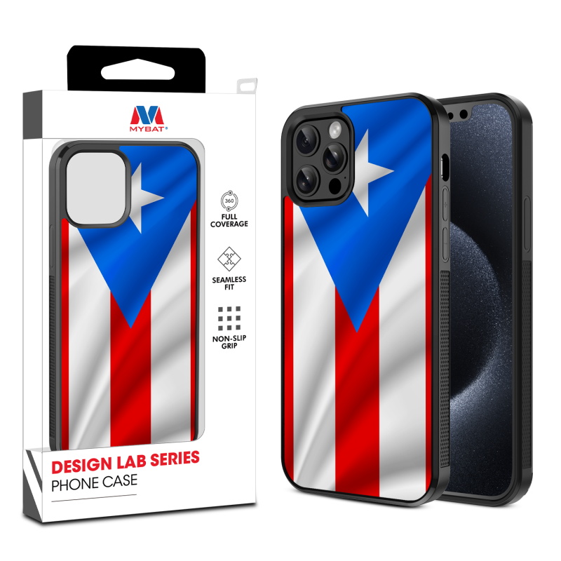 MyBat Design Lab Series Case for Apple iPhone 12 - 12 Pro (6.1) - Puerto Rican Flag