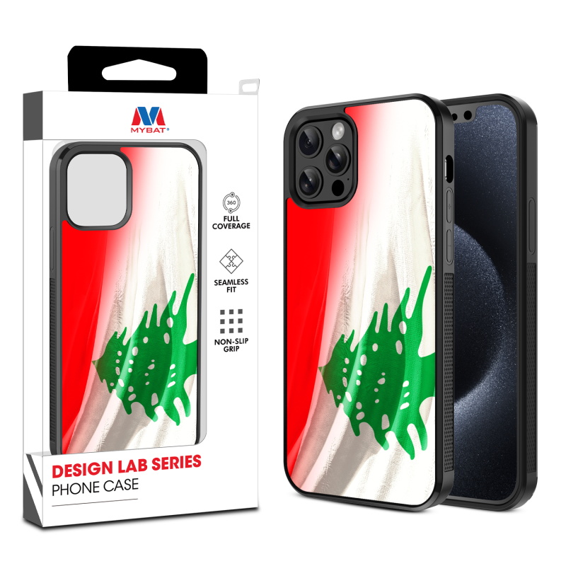 MyBat Design Lab Series Case for Apple iPhone 12 - 12 Pro (6.1) - Lebanese Flag