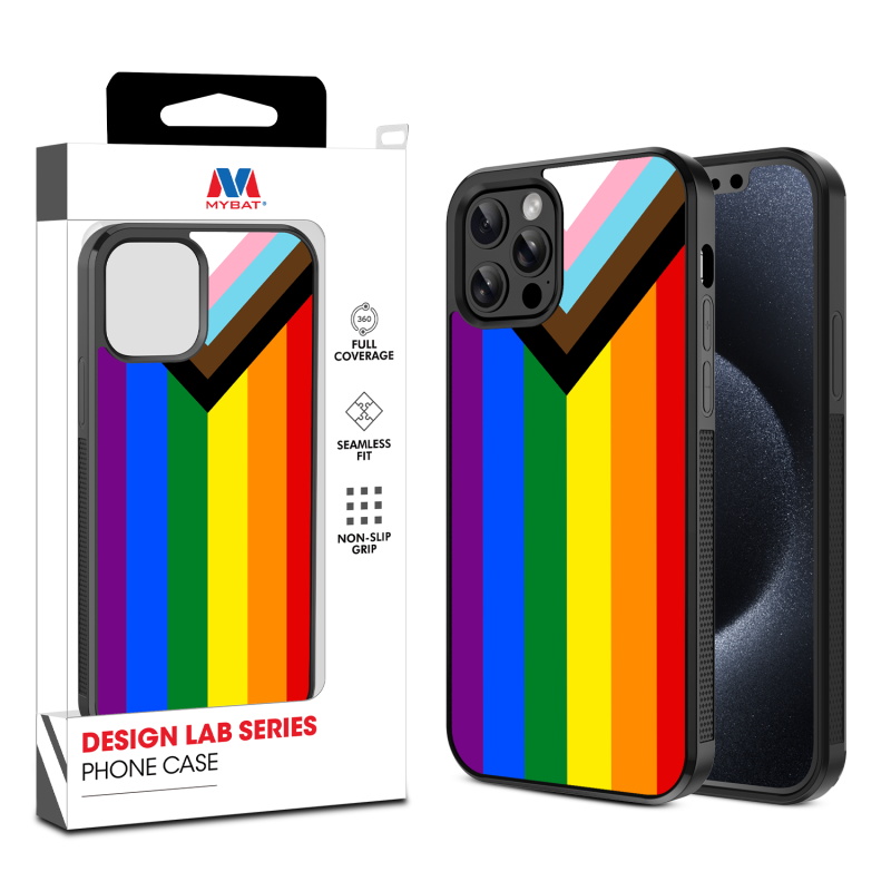 MyBat Design Lab Series Case for Apple iPhone 12 - 12 Pro (6.1) - LGBTQ+ Flag