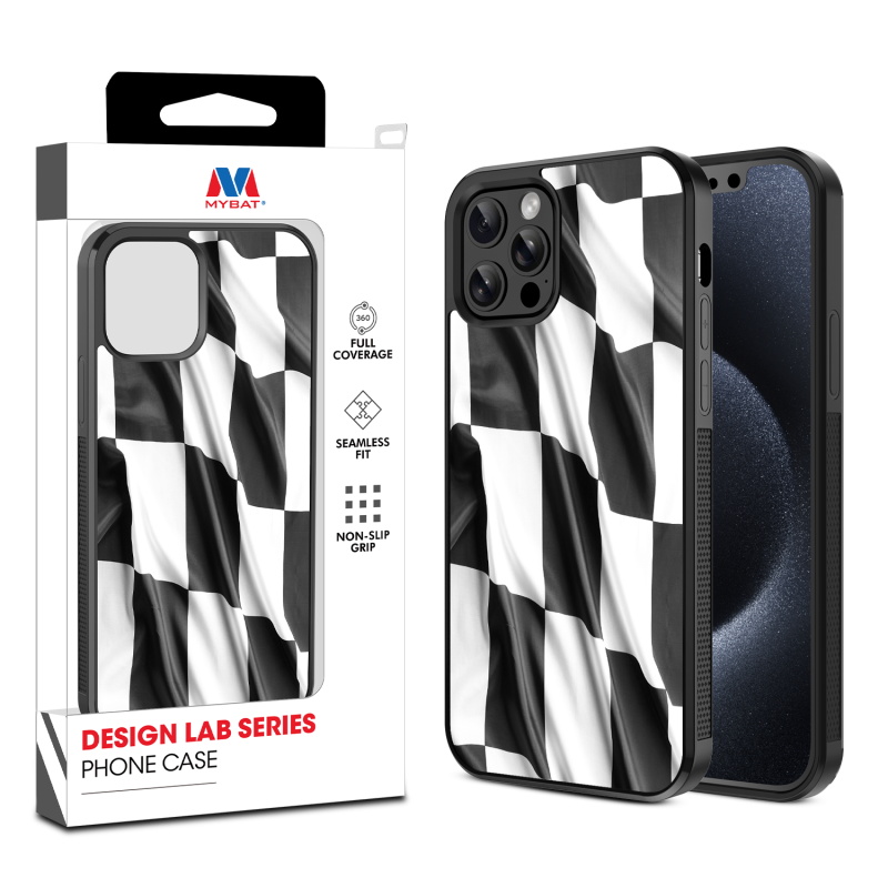 MyBat Design Lab Series Case for Apple iPhone 12 - 12 Pro (6.1) - Racing Flag