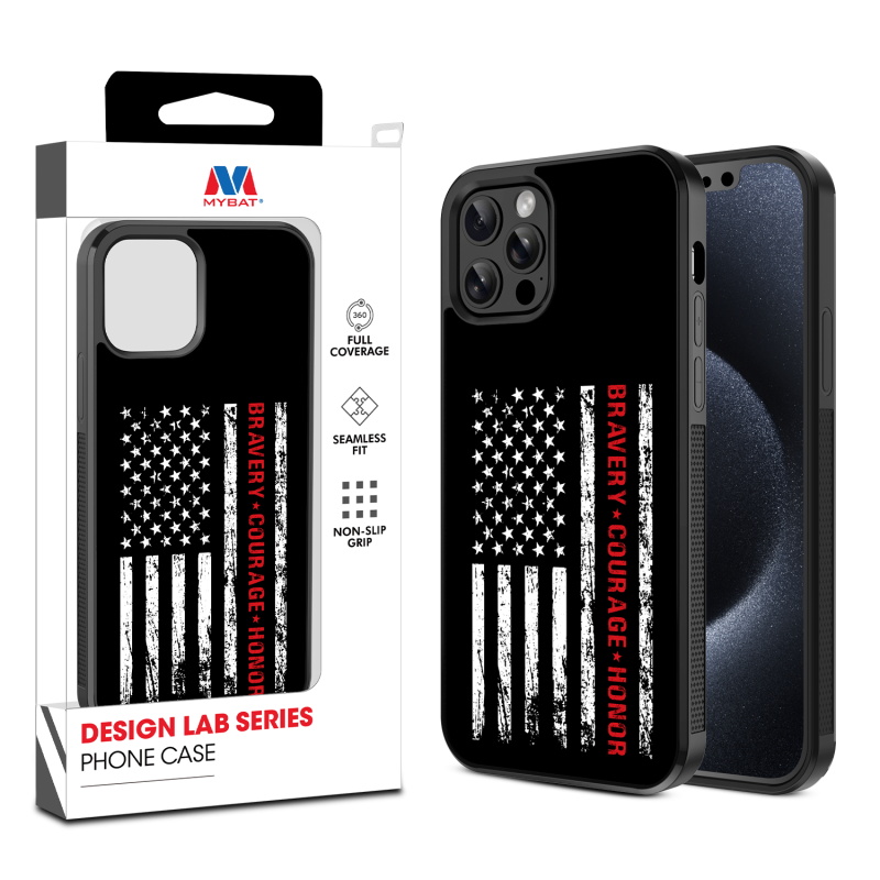 MyBat Design Lab Series Case for Apple iPhone 12 - 12 Pro (6.1) - Firefighter Flag