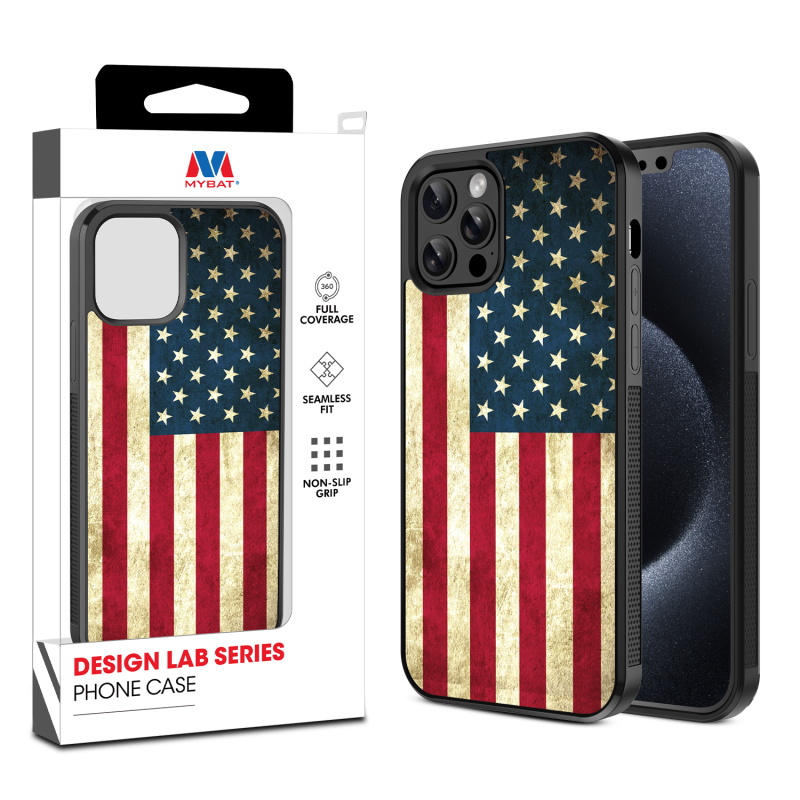 MyBat Design Lab Series Case for Apple iPhone 12 - 12 Pro (6.1) - American Flag