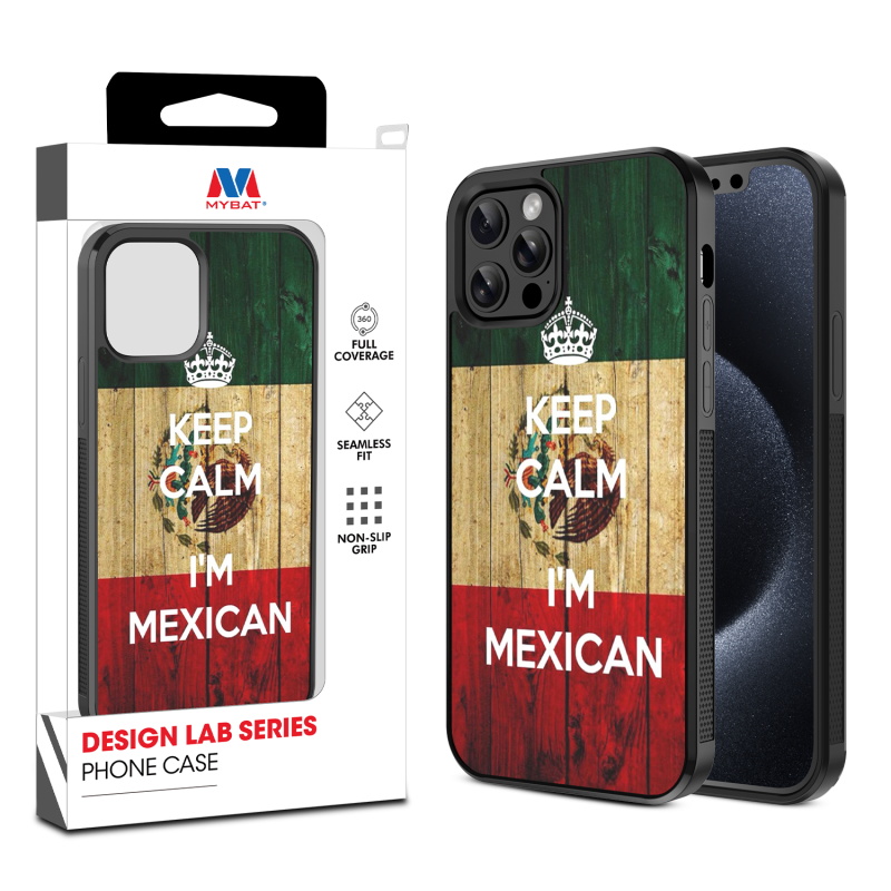 MyBat Design Lab Series Case for Apple iPhone 12 - 12 Pro (6.1) - Keep Calm, I'm Mexican