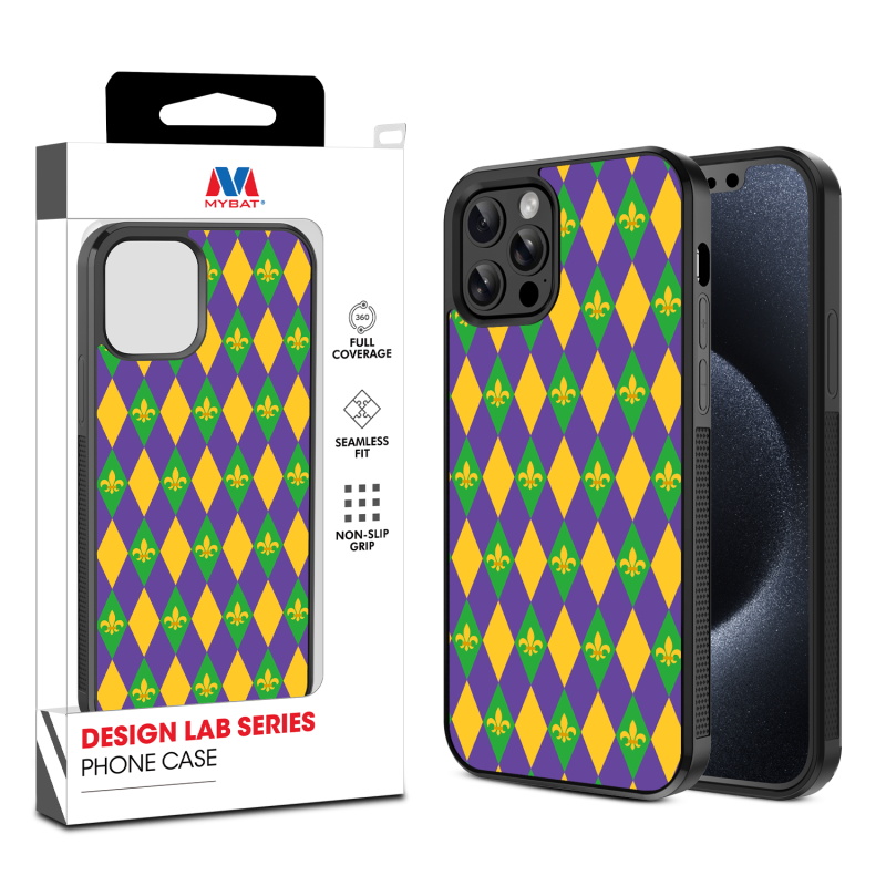 MyBat Design Lab Series Case for Apple iPhone 12 - 12 Pro (6.1) - Mardi Gras
