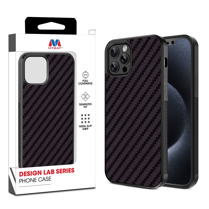 MyBat Design Lab Series Case for Apple iPhone 12 - 12 Pro (6.1) - Carbon Fiber