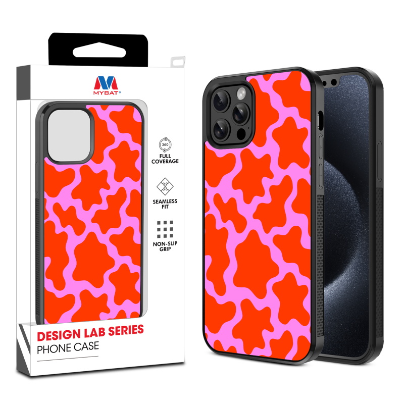 MyBat Design Lab Series Case for Apple iPhone 12 - 12 Pro (6.1) - Pink Retro Splashes
