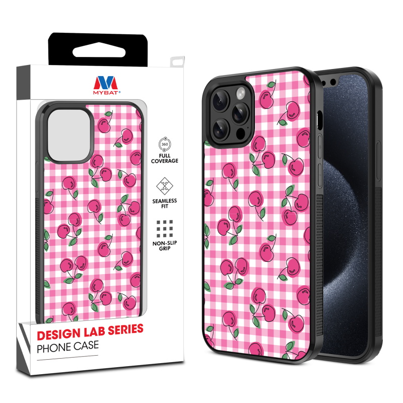 MyBat Design Lab Series Case for Apple iPhone 12 - 12 Pro (6.1) - Pink Cherries