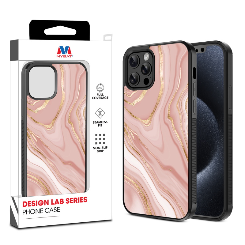 MyBat Design Lab Series Case for Apple iPhone 12 - 12 Pro (6.1) - Pink Marble