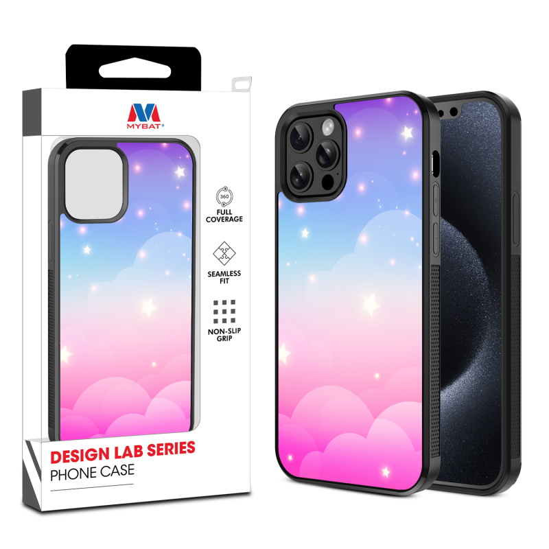 MyBat Design Lab Series Case for Apple iPhone 12 - 12 Pro (6.1) - Clouds - Stars