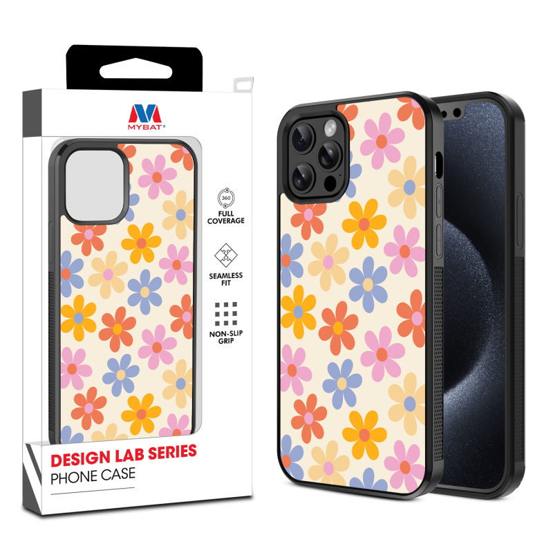 MyBat Design Lab Series Case for Apple iPhone 12 - 12 Pro (6.1) - Retro Daisies