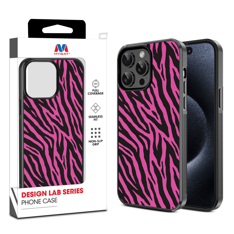 MyBat Design Lab Series Case for Apple iPhone 14 Pro (6.1) - Pink Zebra Print