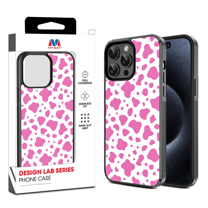 MyBat Design Lab Series Case for Apple iPhone 14 Pro (6.1) - Pink Cow Print