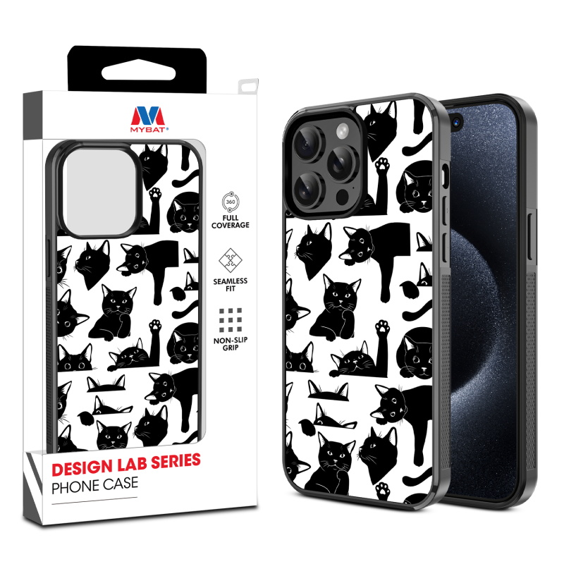 MyBat Design Lab Series Case for Apple iPhone 14 Pro (6.1) - Black Cats