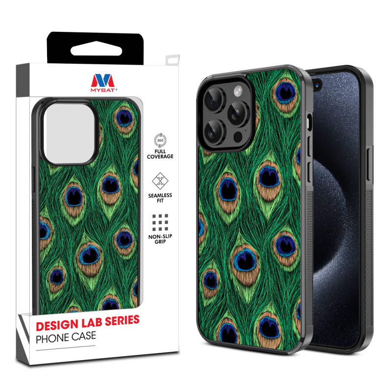 MyBat Design Lab Series Case for Apple iPhone 14 Pro (6.1) - Peacock Feathers