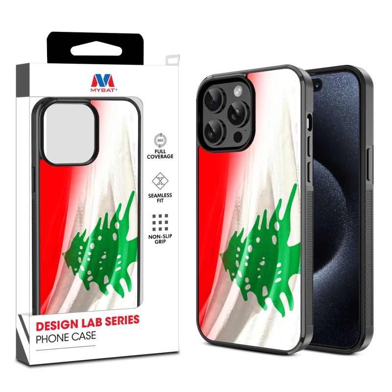 MyBat Design Lab Series Case for Apple iPhone 14 Pro (6.1) - Lebanese Flag