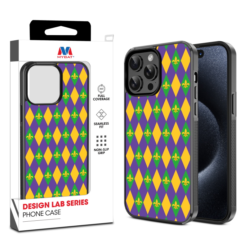 MyBat Design Lab Series Case for Apple iPhone 14 Pro (6.1) - Mardi Gras