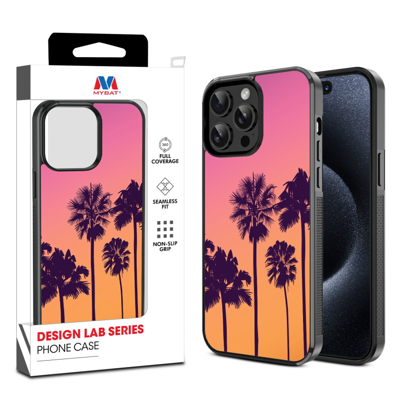 MyBat Design Lab Series Case for Apple iPhone 14 Pro (6.1) - Palm Tree Sunset