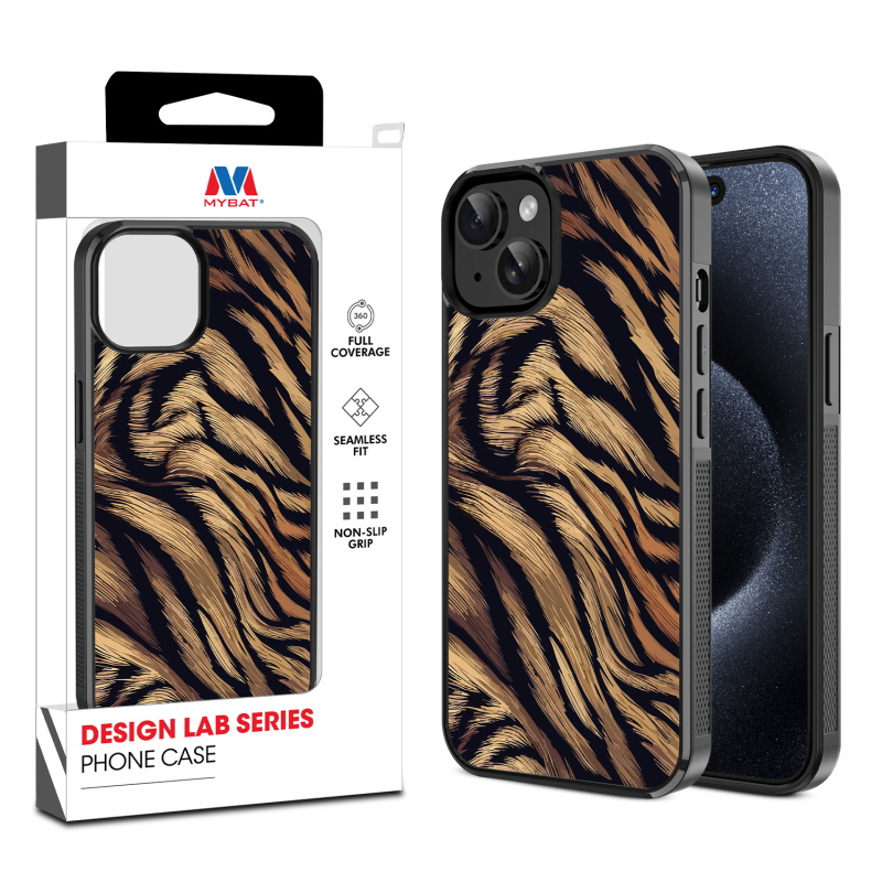 MyBat Design Lab Series Case for Apple iPhone 15 (6.1) - Tiger Fur