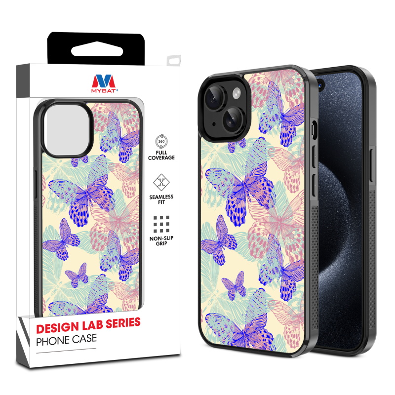MyBat Design Lab Series Case for Apple iPhone 15 (6.1) - Butterflies