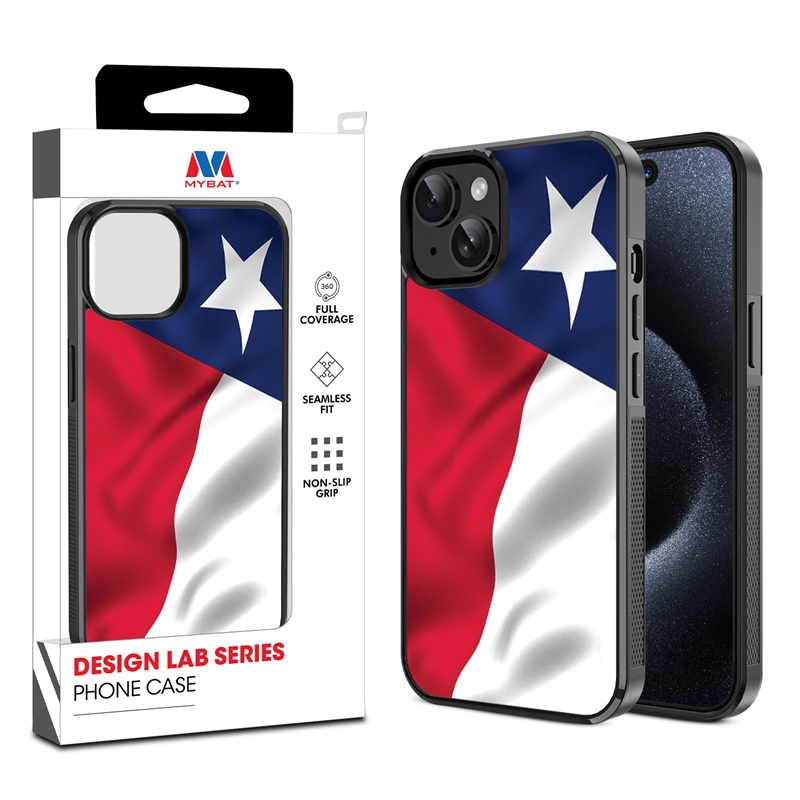 MyBat Design Lab Series Case for Apple iPhone 15 (6.1) - Texas State Flag