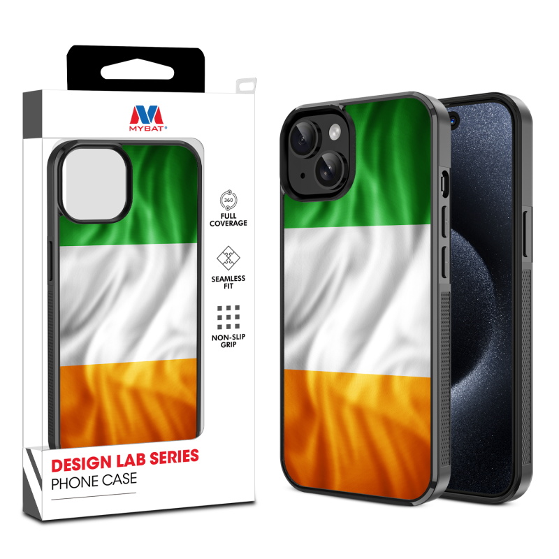 MyBat Design Lab Series Case for Apple iPhone 15 (6.1) - Irish Flag