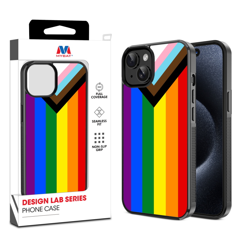 MyBat Design Lab Series Case for Apple iPhone 15 (6.1) - LGBTQ+ Flag