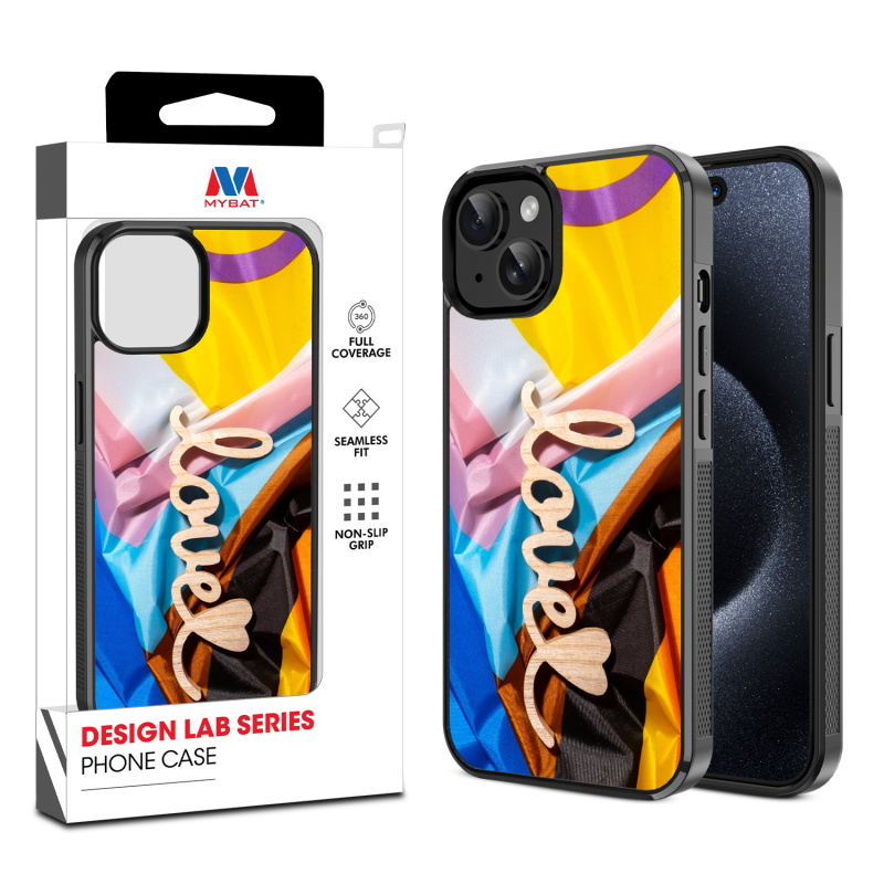 MyBat Design Lab Series Case for Apple iPhone 15 (6.1) - Love is Love