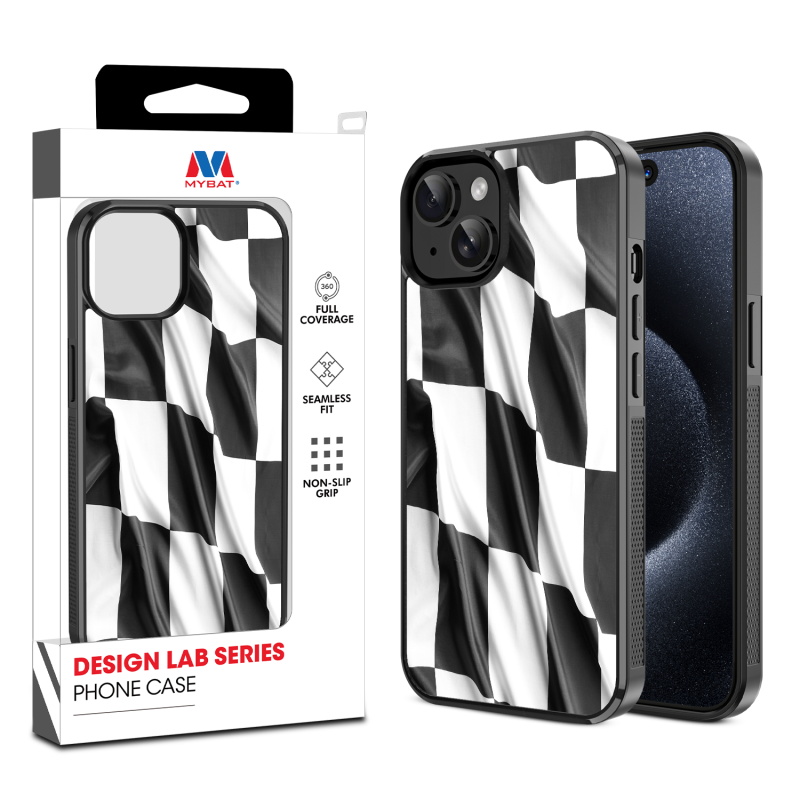 MyBat Design Lab Series Case for Apple iPhone 15 (6.1) - Racing Flag