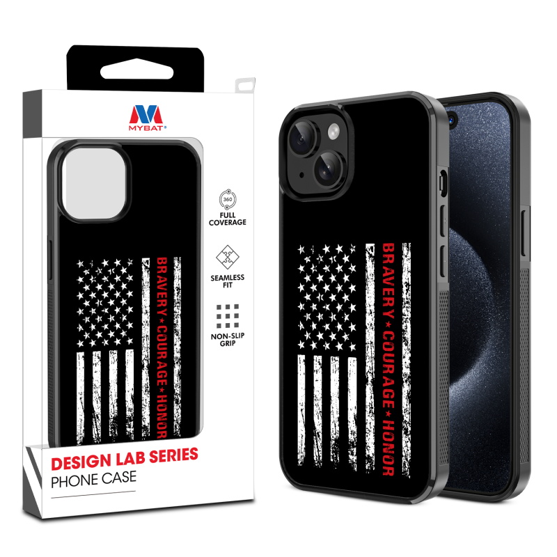 MyBat Design Lab Series Case for Apple iPhone 15 (6.1) - Firefighter Flag