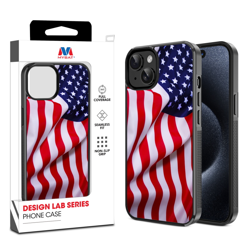 MyBat Design Lab Series Case for Apple iPhone 15 (6.1) - Stars - Stripes
