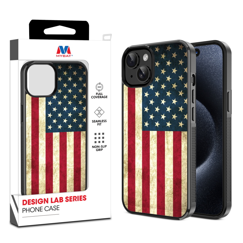MyBat Design Lab Series Case for Apple iPhone 15 (6.1) - American Flag