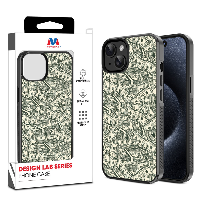 MyBat Design Lab Series Case for Apple iPhone 15 (6.1) - Money Stack