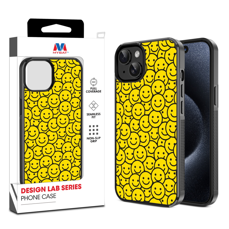 MyBat Design Lab Series Case for Apple iPhone 15 (6.1) - Smiley Faces
