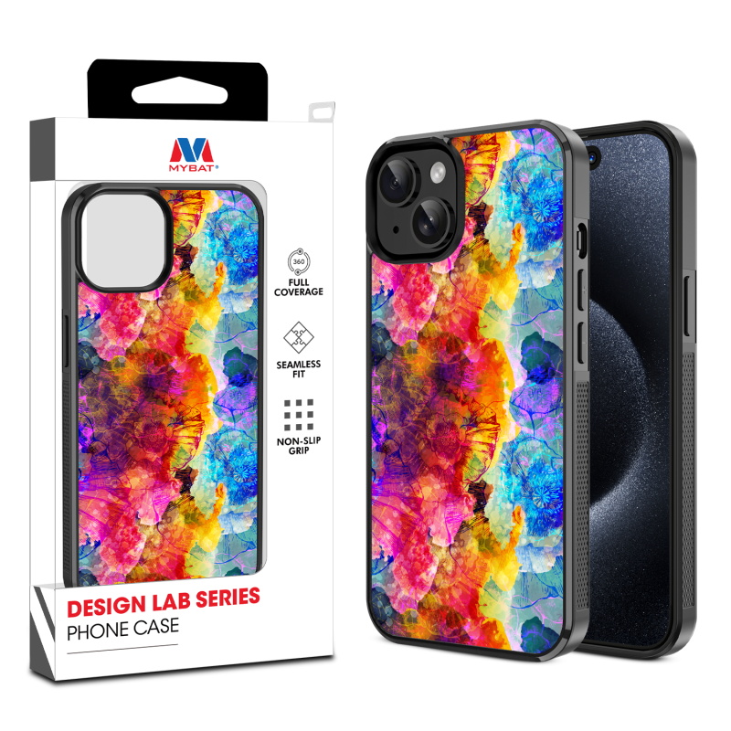 MyBat Design Lab Series Case for Apple iPhone 15 (6.1) - Color Burst