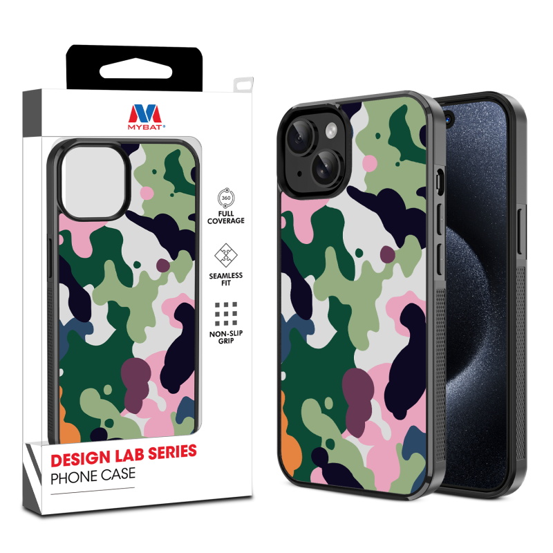 MyBat Design Lab Series Case for Apple iPhone 15 (6.1) - Multicolor Camouflage