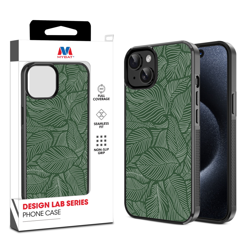 MyBat Design Lab Series Case for Apple iPhone 15 (6.1) - Leaves