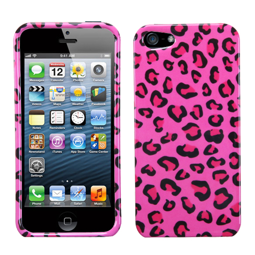 poll verkoopplan Pellen MyBat Case for Apple iPhone 5s 5 SE - Pink Leopard Skin for Apple iPhone SE Apple  iPhone 5s 5